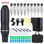 Permanent Makeup Tattoo Machine Kit Wireless Tattoo Power Supply Professional Complete Tattoo Gun Kit for Tattoo Artist