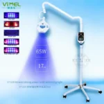 Mobile Dental Teeth Whitening Device LED Effective Whitening Machine 3 Color 65W 17pcs Bulb Bleaching Accelerator Dental Lamp