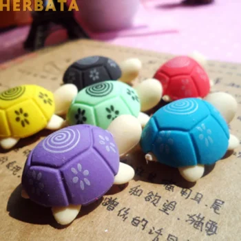 شحن مجاني 2 قطعة/الوحدة السلاحف ممحاة المطاط ممحاة التطهير طفل الطفل هدية لعبة مدرسة القرطاسية المنتجات CL-1804