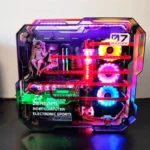 I7 7700k 8G/16GB 1T GX1080 ATX كمبيوتر ألعاب سطح المكتب الكمبيوتر مع وزارة الدفاع كامل سبائك الألومنيوم زجاج مقسى مزدوج مياه التبريد