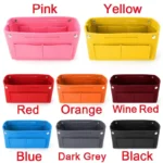 Multifunction Women Felt Insert Bag Makeup Cosmetic Bags Travel Inner Purse Portable Handbag Storage bag Organizer Insert Bag