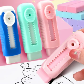 محايات مطاطية ملونة للسحب ، ممحاة قلم رصاص قابلة للسحب بسيطة للطلاب ، أدوات مكتبية للرسم ، اللوازم المكتبية المدرسية