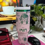 40oz Insulated Tumbler Freeze Thermos Cup with Straw Ice Coffee Drink Vacuum Insulated Bottle Car Travel Taylor Swift 1989 Cover