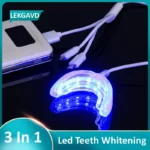 3 In1 Led Teeth Whitening 16 Lights Timed Smart Blue Light Oral Care Bleach Teeth Whitening Portable Usb Rechargeable Equipment