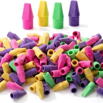 قبعات ممحاة للأطفال ، محايات قمة قلم رصاص ، محايات قلم ، مطاط رأس رأس رأس مريح ، لوازم مدرسية ومكتبية ، ظريفة ، 30