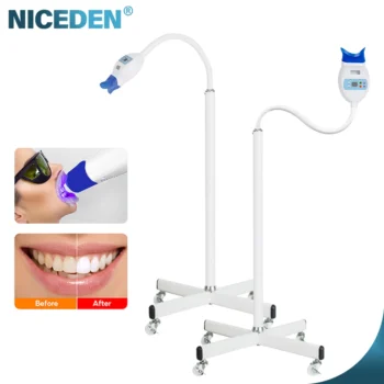 Dental Portable Mobile Stand Teeth Whitening Light Lamp Powerful LED Professional Lamps Bleaching Accelerator Machine