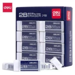 Haile 1/3 قطعة ممحاة القرطاسية لينة المطاط مكتب مدرسة امتحان تصحيح اللوازم 2B 4B محايات للأطفال واضح ممحاة قلم رصاص مجموعة