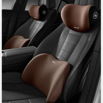 Car headrest lumbar cushion Car driving seat memory waist by car pillow protection Car headrest lumbar comfort rebound