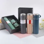 Insulated Bottle Gift Set Office Business Style 500ML Stainless Steel Coffee Mug Thermos Bottle Birthday Christmas Gift