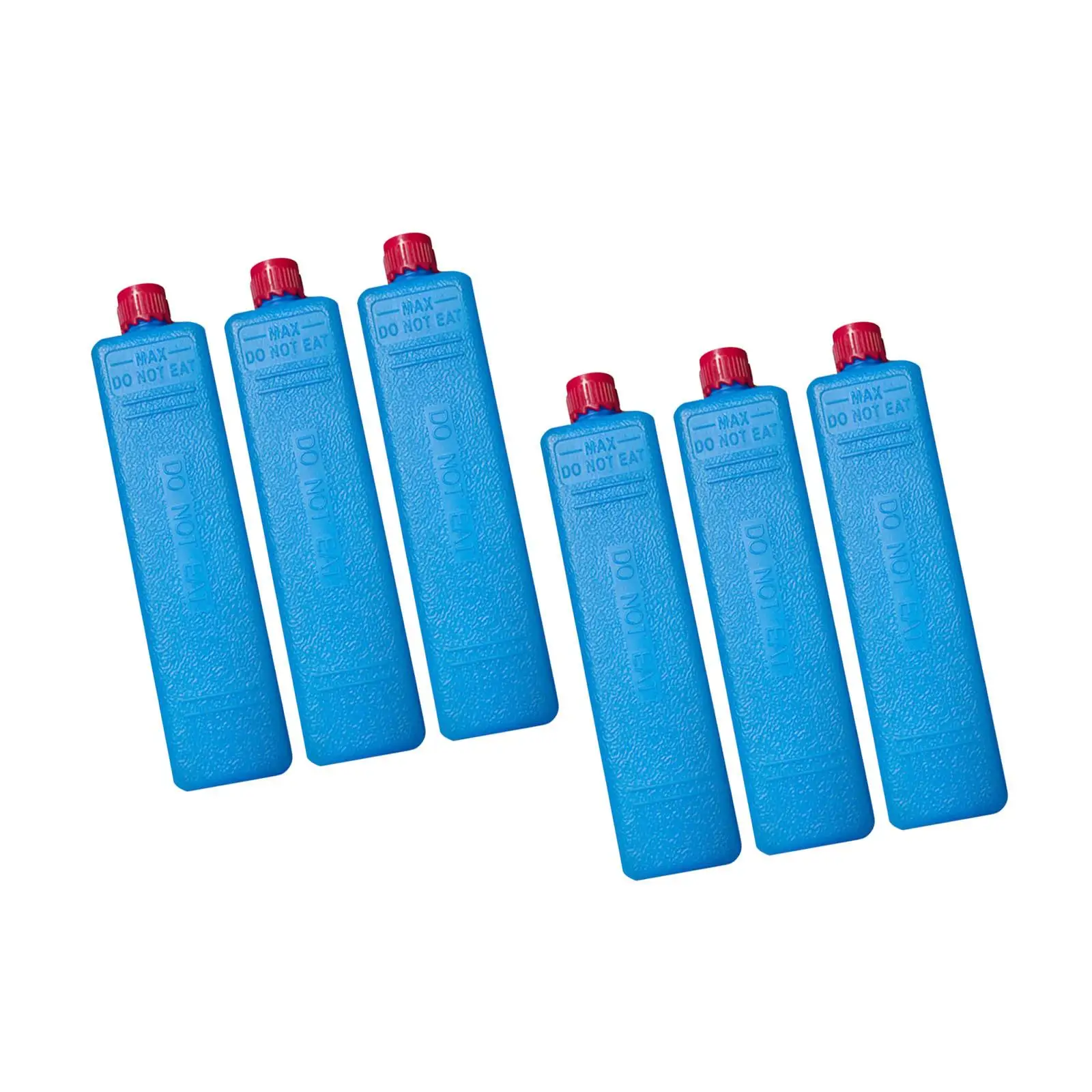 6x Ice Crystal Boxes Compact Ice Cooler Blocks for Travel Outdoor Family