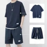 kf-Se5688aff9a934dceae4bebe29b003802K-Men-s-new-waffle-summer-suit-2024-casual-T-shirt-shorts-suit-men-s-sports-suit