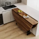 Foldable Nordic Dining Table Restaurant Kitchen Small Round Dining Table Patio Modern Mesa Para Cocina Home Furniture YN50DT