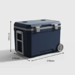 Large Capacity Cooler Icebox 45L Outdoor Camping Adult Food Fresh Drink Cooler Insulate Barbecue Picnic Boat Fishing Icebox 6kg