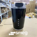 Original SMEG Hot Coffee Insulated Stainless Steel Thermal Glass Mug Sport Bottle with Compartment Water White Thermos