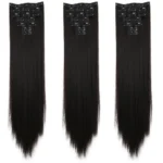kf-S1321a3ced77943099b9faa5aa6c334adT-LANSA-7Clips-Long-Straight-Synthetic-Clip-On-Hair-Extensions-Cheveux-Clip-Naturel-High-Temperature-Fiber-Black