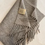 وشاح من الصوف الحقيقي مع شراشيب للنساء والرجال شتاء دافئ برقبة وشاح بلون سادة شال من الكشمير الباشمينا يلتف Bufandas 2023