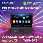ميكيدي-مشغل وسائط متعددة لميتسوبيشي outander XL 2-play ، نظام تحديد المواقع والملاحة ، أندرويد 13 ، 2DIN ، DSP ، راديو السيارة ، 9 بوصة