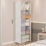 kf-S46a71861d1e8438a841383ce59642917S-Multi-layer-Storage-Rack-Dustproof-Wardrobe-Storage-Cabinet-Multifunctional-with-Curtains-Portable-Multipurpose-Organizing-Shelf