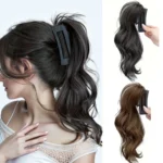 Claw Ponytail Long Curly Wavy Ponytail Extensions Synthetic Clip In Hair Extensions Elegant Natural Looking For Daily Use Hair A