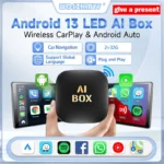 محول سيارة أندرويد 13 ، مشغل سيارة سلكي إلى لاسلكي ، صندوق AI ذكي للسيارات ، بطاقة TF واي فاي لـ Netflix ، Youtube ، 3 في 1 ، جديد