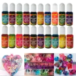 10ml Epoxy Resin Pigmen Alcohol Liquid Colorant Dye Art Ink Diffusion DIY Epoxy Resin Mold For Jewelry Making Supplies 24 Colors