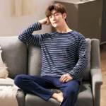kf-S4529b8b474b949eca814d5b3ab5a1085p-Men-s-Pajamas-Loungewear-Set-Long-Sleeve-Spring-Autumn-Loungewear-Men-s-Autumn-Winter-Styles-Youth