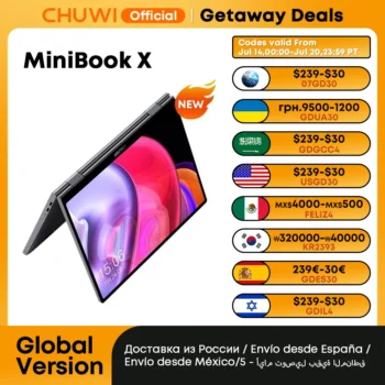 CHUWI MiniBook X Laptop Tablet 2 In 1 Intel N100 /N5100 10.51" FHD IPS Screen 12GB LPDDR5 512G SSD Windows 11 Notebook 1200*1920