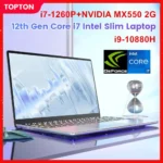 كمبيوتر محمول Ultrabook للألعاب ، 15.6 بوصة ، إنتل i7 ، 1260P ، NVIDIA MX550 ، 2G ، i9 ، 10880H ، IPS ، بصمة ، مكتب ، مفكرة رفيعة ، ويندوز 11 ، واي فاي