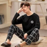 kf-S4529b8b474b949eca814d5b3ab5a1085p-Men-s-Pajamas-Loungewear-Set-Long-Sleeve-Spring-Autumn-Loungewear-Men-s-Autumn-Winter-Styles-Youth