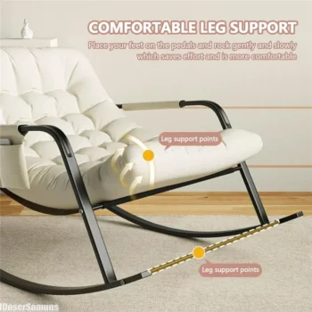 كرسي هزاز مع وسادة للأطفال والكبار ، أرائك صالة ، صالة كرسي ، شخصين ، حضانة