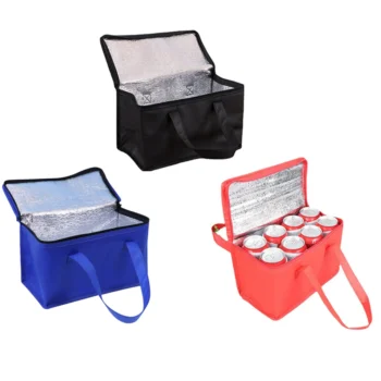 Portable Drink Beer Insulation Cooler Bag Outdoor Picnic Lunch Bento Thermal Box Camp Cooler Insulation Bag L/S