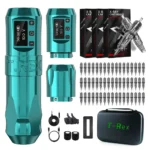 T-Rex Wireless Tattoo Machine Kit Rotaty Battery Pen With Portable Power Pack 1800mAh Cartridge Needles RL RM Tattoo Supplies