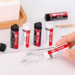 نمط جديد 4B محايات مطاطية ، ممحاة ثلاثية ناعمة ونظيفة ، ممحاة قلم رصاص أبيض وأسود للطلاب ، ألم الفحص ، 2 قطعة