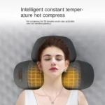 Cervical Pillow Electric Massager Hot Compress Vibration Massage Sleeping Memory Foam Pillow Spine Support Relaxation Treatment