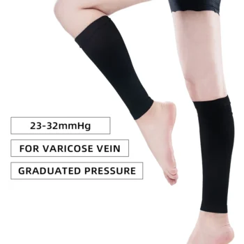 Legbeauty 23-32mmHg Elastic Medical Compression Sock Women Varicose Vein Fatigue Relief Leg Warmer Pressure Calf Sleeve Stocking