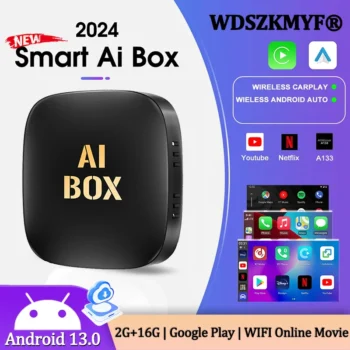صندوق AI للسيارة لاسلكي ، أندرويد 13 ، صندوق تلفاز ذكي تلقائي ، نظام ذكي للسيارة ، دعم واي فاي ، نيتفليكس ، يوتيوب ، ترقية فوتا