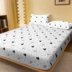 kf-S8b23969cadbc445b828bdb889f3185c6V-1-piece-of-white-heart-patterned-frosted-bedsheet-bedroom-printed-bedspread-bedding-excluding-pillowcases