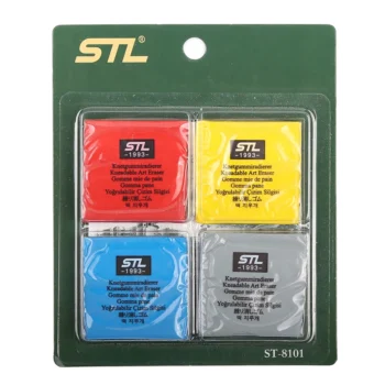 ممحاة مطاطية للفن ، تصميم رسم ، قرطاسية رسم ، مسح الضوء ، لينة ، 4 ألوان