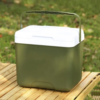 Outdoor Cooler Box Portable Camping Refrigerator 13L Food Storage Box Cooler Large Capacity Car Ice Bucket Camping BBQ Equipment