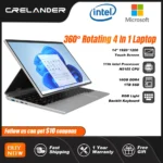 كريلاندر-دفتر حاسوب محمول ، 2in 1 ، معالج انتل N5105 ، شاشة لمس 14 بوصة ، ذاكرة رام تدور 360 درجة ، 16 جيجا