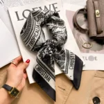 وشاح شعر حريري ساتان للنساء ، منديل ، ربطات شعر نسائية ، ربطة رأس ، حقيبة باندانا ، أزياء فاخرة