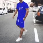 kf-Sba945bf1b8264e8f923f3100c8b84c58V-Men-Sports-Suit-Men-s-Summer-Sport-Suit-Set-O-neck-T-shirt-with-Drawstring-Waist