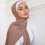 حجاب جيرسيه قطن سادة للنساء ، وشاح مطاطي ، شال إسلامي ، حجم كبير ، كاتم صوت طويل ، عقال رأس رمضان ، عمامة الموضة ، 180x80cm
