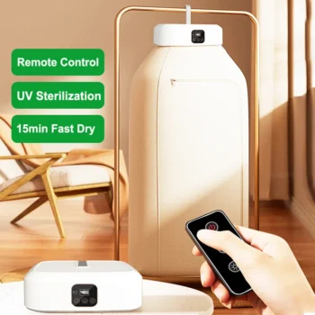Electric Clothing Dryer Portable UV Ultraviolet Clothes Dryer For Home With Remote Control Foldable Cloth Laundry Dryer 220/110V