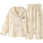 kf-S3219ff978dbc4bf0a55218147edf1aa9h-Women-s-Live-Broadcast-Pajamas-Spring-Autumn-Long-Sleeve-Ruffled-Trousers-Cardigan-Sweet-Bubble-Wrinkled-Homewear