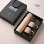 500ML 304 Stainless Steel Vacuum Insulated Bottle Gift Set Office Business Style Coffee Mug Thermos Bottle Portable Flask Carafe