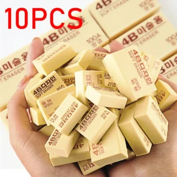 أداة كتابة ممحاة 4 ب ، أدوات مكتبية للطلاب ، أدوات تصحيح ، قلم مطاطي ناعم ، رسم ، كتابة ، مدرسة ، لوازم مكتبية