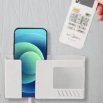 kf-S4aa20795f7824b40985f8863c500d5fbi-Shelves-2-In-1-Wall-mounted-Mobile-Phone-Charging-Remote-Control-Key-Holder-Wall-Debris-Storage