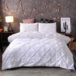 kf-S103e7ae3295a4c4b879a972ac2f3a7bfG-Luxury-Polyester-Pinch-Pleate-Solid-Color-Bedding-Set-Duvet-Cover-With-Pillowcase-US-King-Size-3Pcs