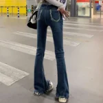 kf-S8de882c3d08e4d58af718878f2386ee2F-Woman-High-Waist-Elastic-Vintage-Flare-Jeans-Female-Fashion-Slim-Fit-Casual-Bell-Bottom-Pants-Girls